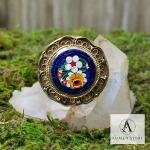 Gorgeous Handcrafted Brass Flower Design Ring